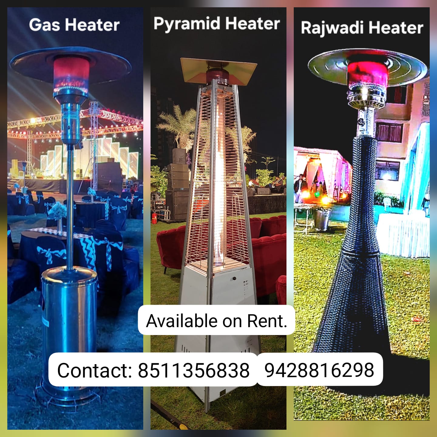 Gas Heater, Rajwadi Gas Heater, Pyramid Gas Heater